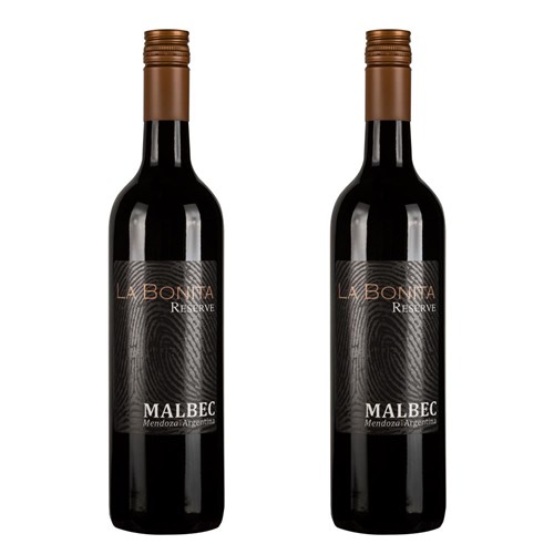 La Bonita Malbec Reserve 75cl Red Wine Twin Set